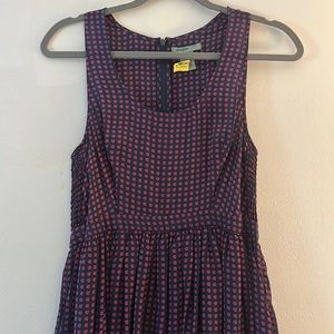 Anthropologie maple silk dress sleeveless with pockets size for